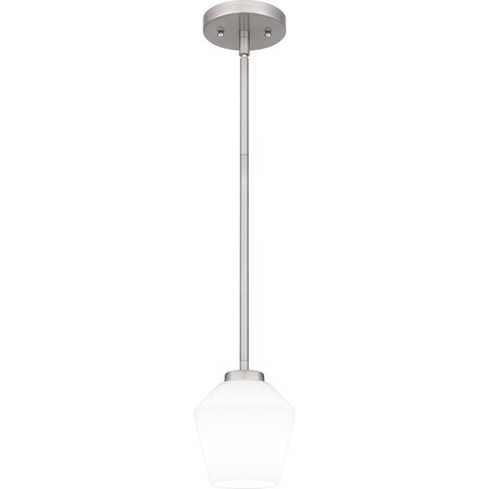 Quoizel Nielson Mini Pendant 1 Light Brushed Nickel NIE1505BN